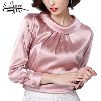 

Women's Clothing Nine Colors Long Sleeved Tops Solid Color Shirt Spring 2018 New Female Korean Street Style Loose Shirt D376 30