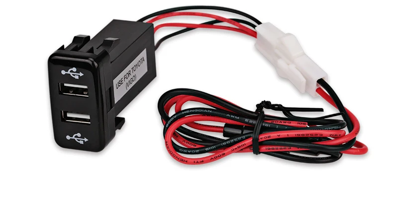 Двойной USB зарядное устройство USB адаптер разъем интерфейс для Toyota VIGO 5 в 4.2A автомобиль 2 порта интерфейс приборной панели разъем модификация автомобиля