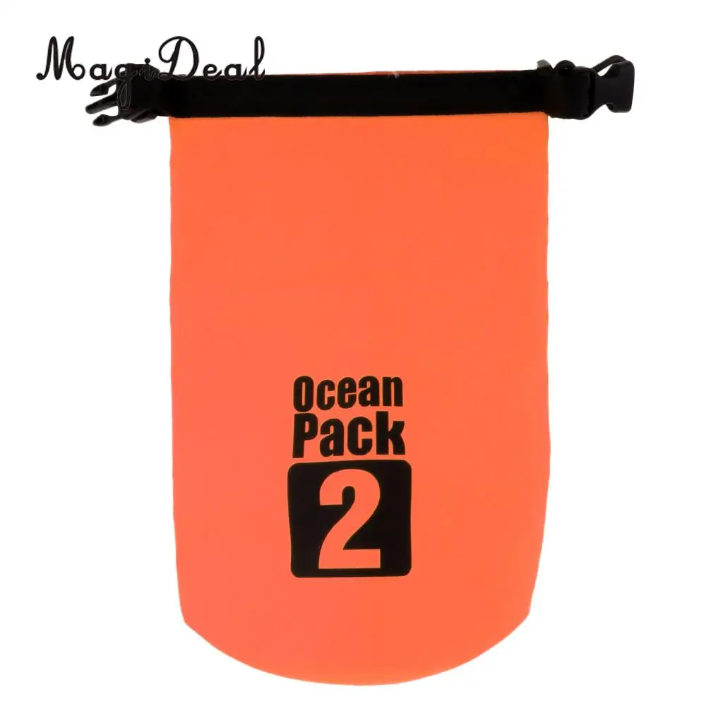 MagiDeal Heavy Duty 2L Waterproof Dry Bag Roll Top Sack for Kayak Canoeing Rafting Swimming Surfing Sailing Drifting Fishing