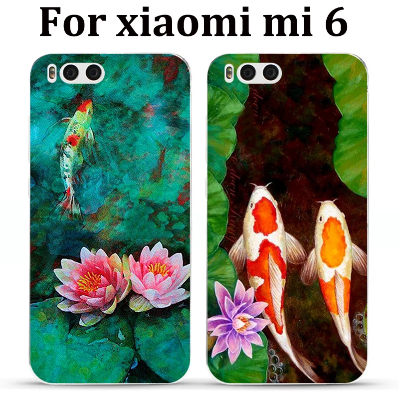 2 шт. чехол для xiaomi mi 6 задняя крышка Модный милый мультяшный силиконовый мягкий чехол для xiaomi mi6 Чехлы mi 6 Чехол для телефона fundas
