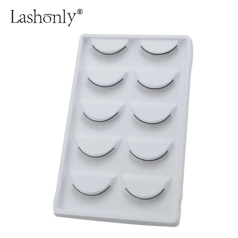 

5/10/50 pairs Natural Long Training Strip Lash Practice Eyelash Extension Applying Learning Course Use False Eyelashes