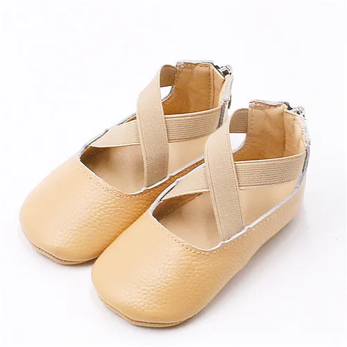 Балетки на плоской подошве для новорожденных девочек; вечерние туфли принцессы для маленьких девочек; обувь из натуральной кожи для малышей; обувь на мягкой подошве - Цвет: brown
