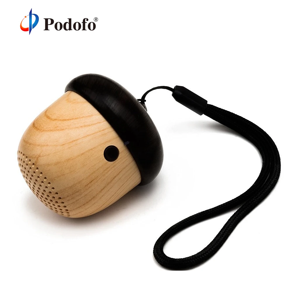 Podofo Мини Bluetooth динамик беспроводной Звук Портативный динамик s милый орех уникальный дизайн подарок встроенный микрофон громкой связи телефонный звонок