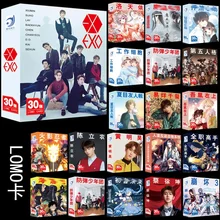 30 шт./компл. Аниме игры персонажи серии Lomo карты мини открытка поздравительная открытка рождественские подарки