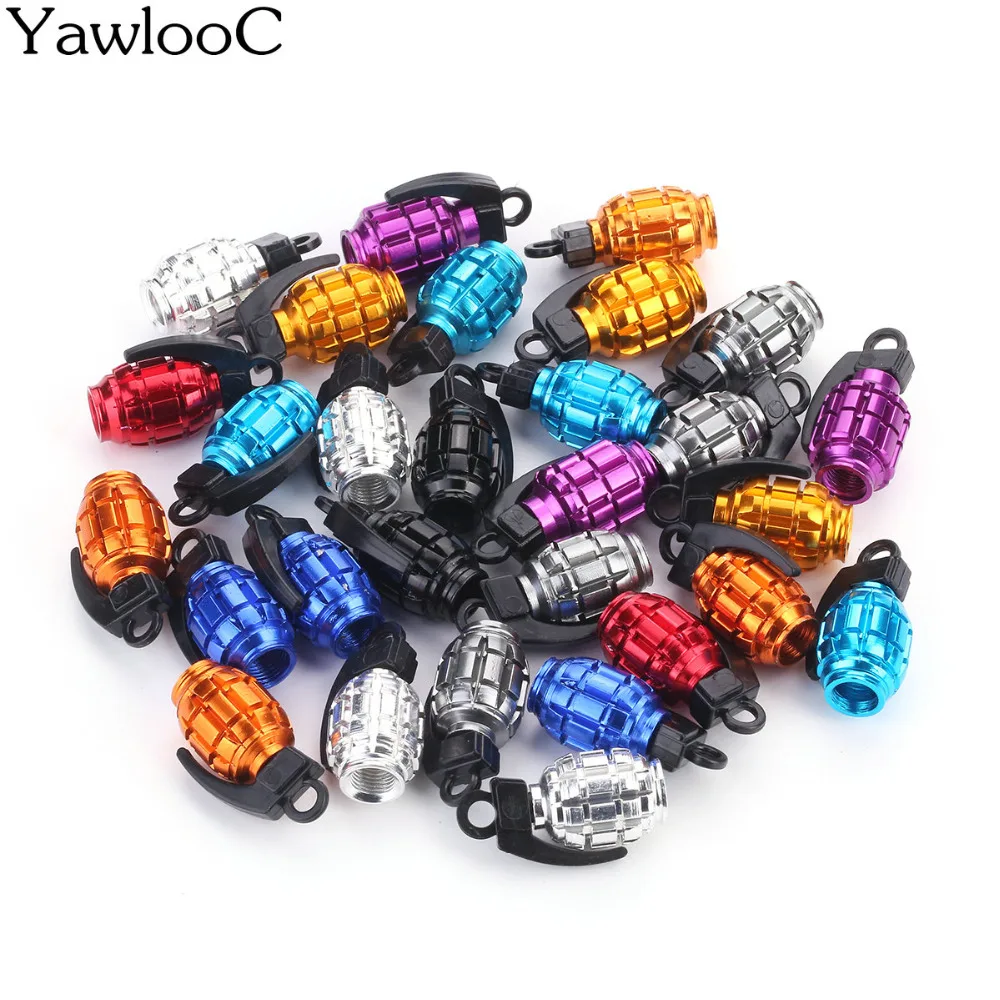 4pcs-lot-car-truck-motorcycle-accessories-bike-valve-cap-grenade-design-aluminum-alloy-car-tire-wheel-valve-stem-caps