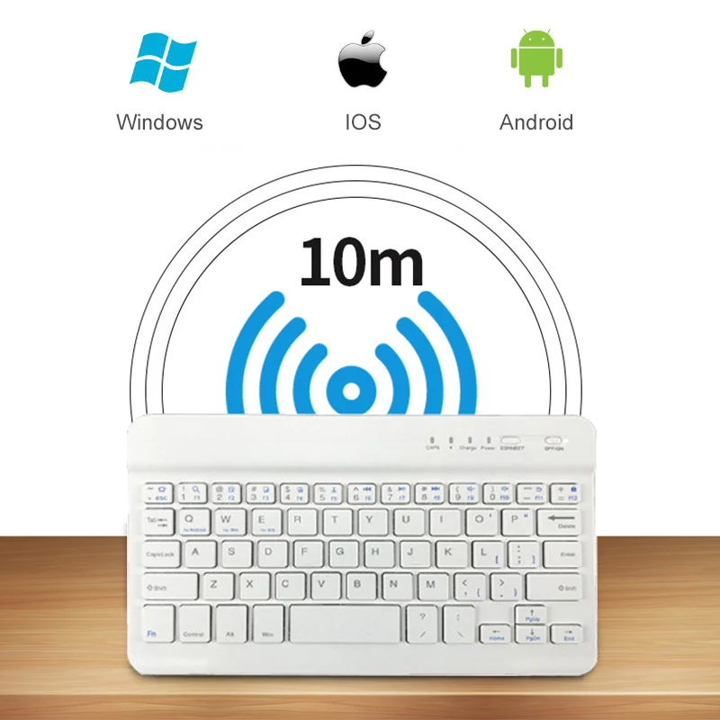 Портативная Беспроводная Bluetooth клавиатура для iPad iPhone Macbook перезаряжаемая мини Air