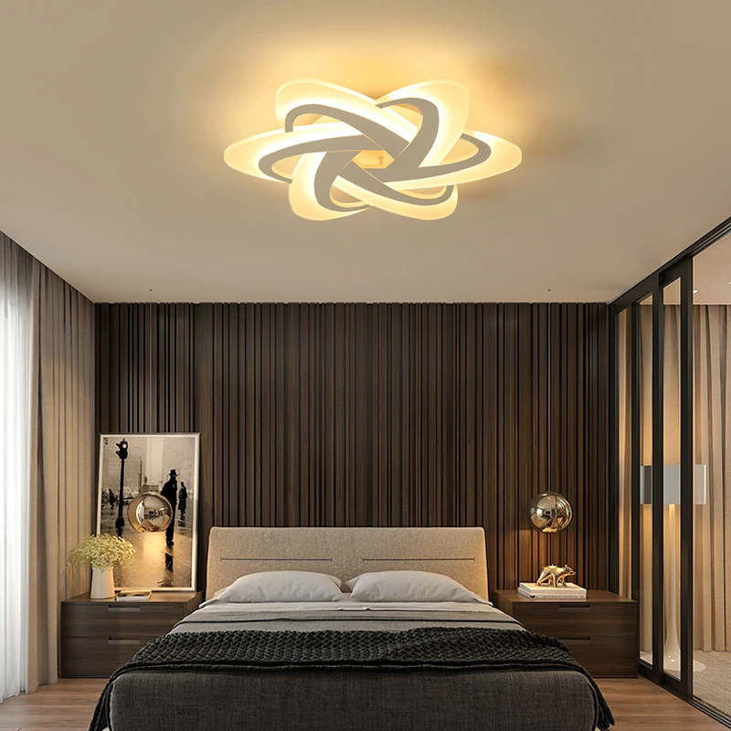 Luces de techo plafonnier lamparas de techo led iluminación dormitorio luz plafondlamp Iluminación suspensión lustre cristal