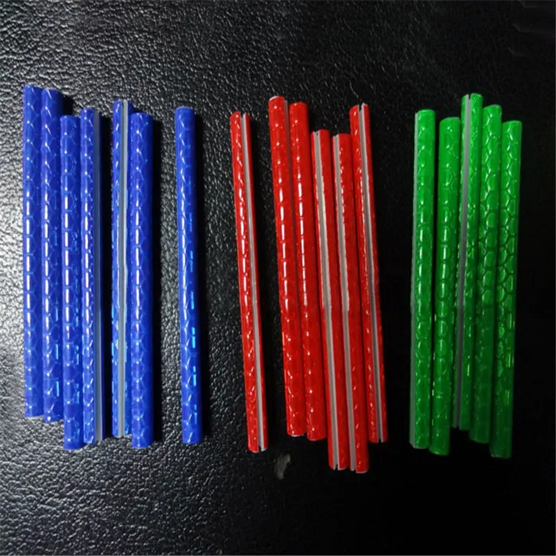 12pcs Bicycle Wheel Spoke Reflector Reflective Strip Clip Tube (13)