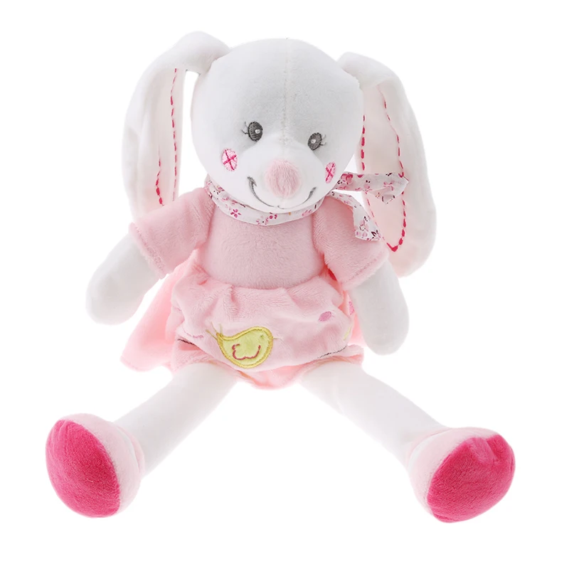 Baby Rattles Rabbit Baby Plush Toy Hand Bell Multifunctional Animal Toy