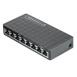 10/100 Мбит/с 8 портов Poe Ethernet Lan Настольный сетевой Переключатель концентратор адаптер (США штекер)