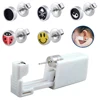 24pc Disposable Safe No Pain Sterile Logo Ear Stud Earring Stude Piercing Gun Piercer Tool Kit Machine Kit Earring Units Jewelry 4