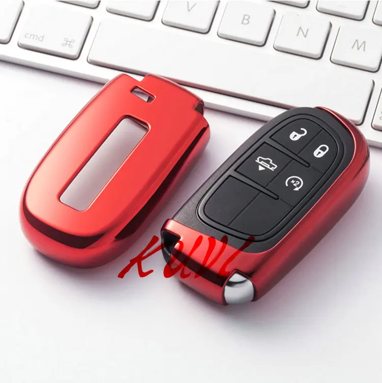 

TPU Remote Smart Key Cover Fob Case Shell For Dodge Journey Charger for Jeep Renegade Grand Cherokee for Chrysler 200 300