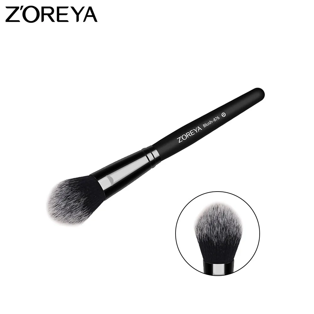 

ZOREYA Blush Brush Fluffy Make Up Brush With Elegant Matt Black Handle As Face Makeup Brushes