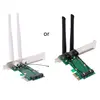 PCI-E Express to PCI-E Adapter Card Wireless Network Card WiFi Mini  2 Antenna External PC ► Photo 1/6