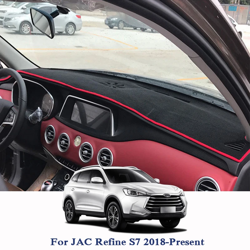 

Car Styling Dashboard Protective Mat Shade Cushion Photophobism Rose Pattern Carpet For JAC Refine S7 2018-Present LHD