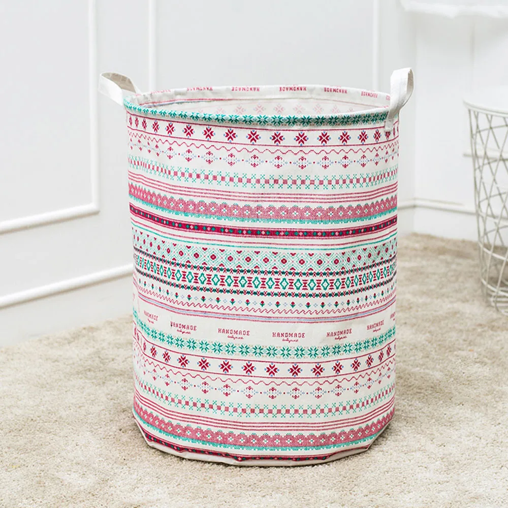 

50^dirty laundry basket Waterproof Canvas Sheets Laundry Clothes Laundry Basket Storage Basket Folding clothes storage box