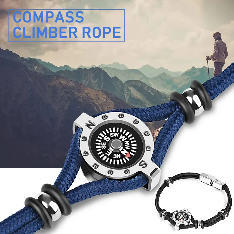 

Titanium Steel 20cm Multi-Functional Outdoor Bracelet Outdoors Jewelry Climber for Camping Travel for Ornaments Rope