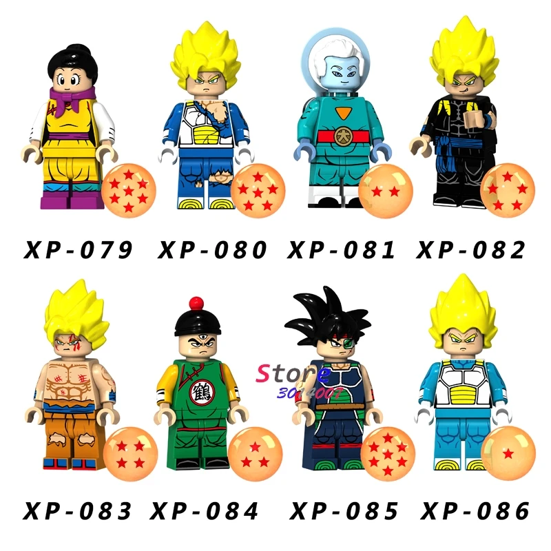 

Single Building Blocks Dragon Ball Z Cartoon Series Figure Goku Chichi Crane immortal Vegeta model bricks kids toys for children