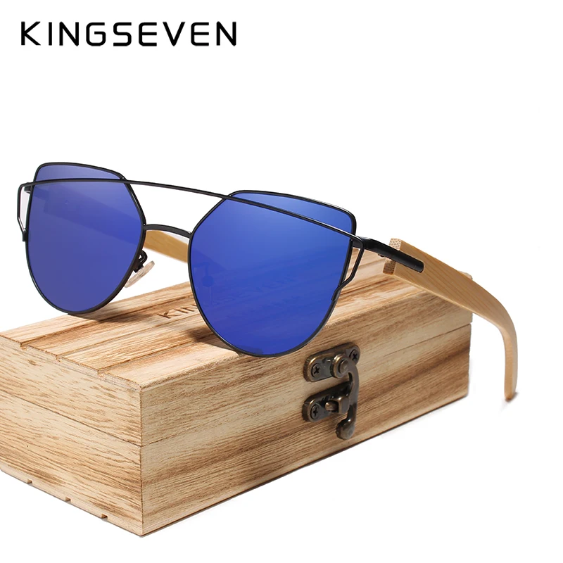 Солнцезащитные очки KINGSEVEN деревянные для мужчин и женщин брендовые дизайнерские