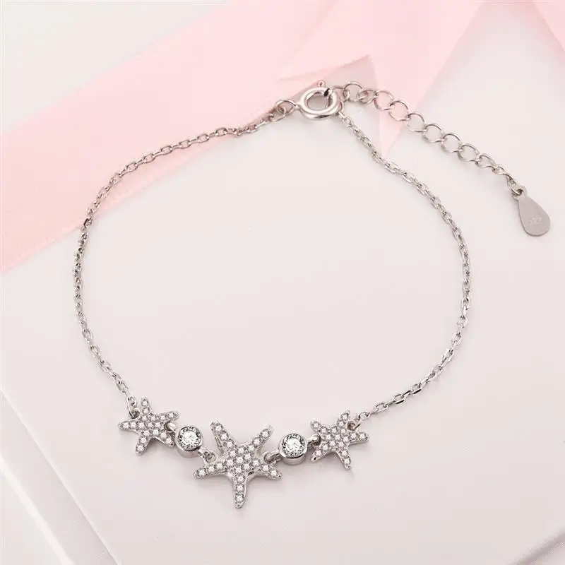 

DALARAN Authentic 925 Sterling Silver Bracelets Bangles Never Fade Stars Dazzling CZ For Women Luxury Jewelry Girlfriend Gift