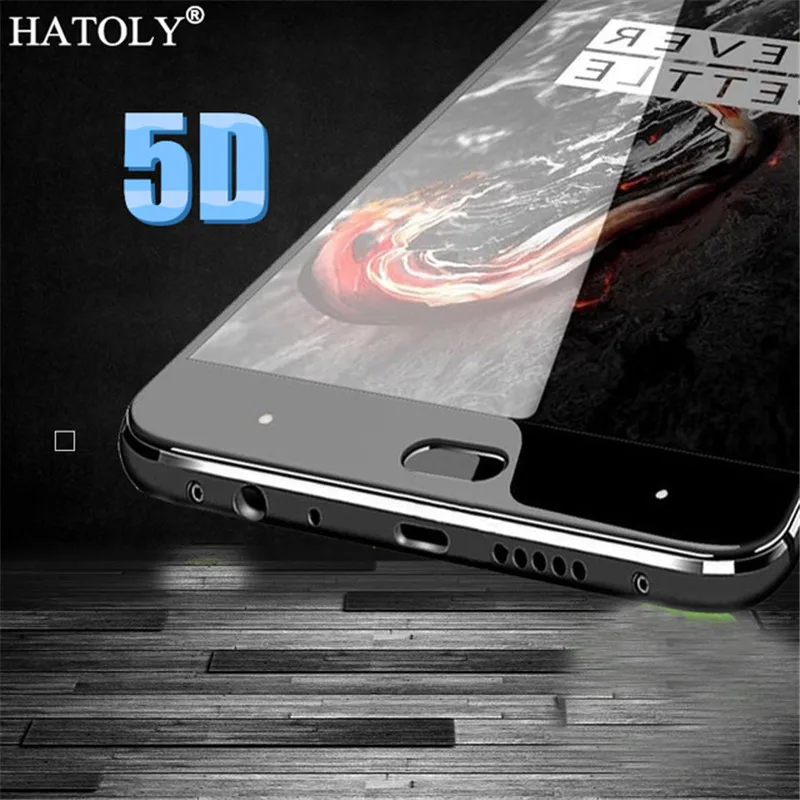 

HATOLY 5D Tempered Glass One Plus 3T Screen Protector OnePlus 3T Hard Glass For OnePlus 3T Full Glue Coer Glass Film A3000