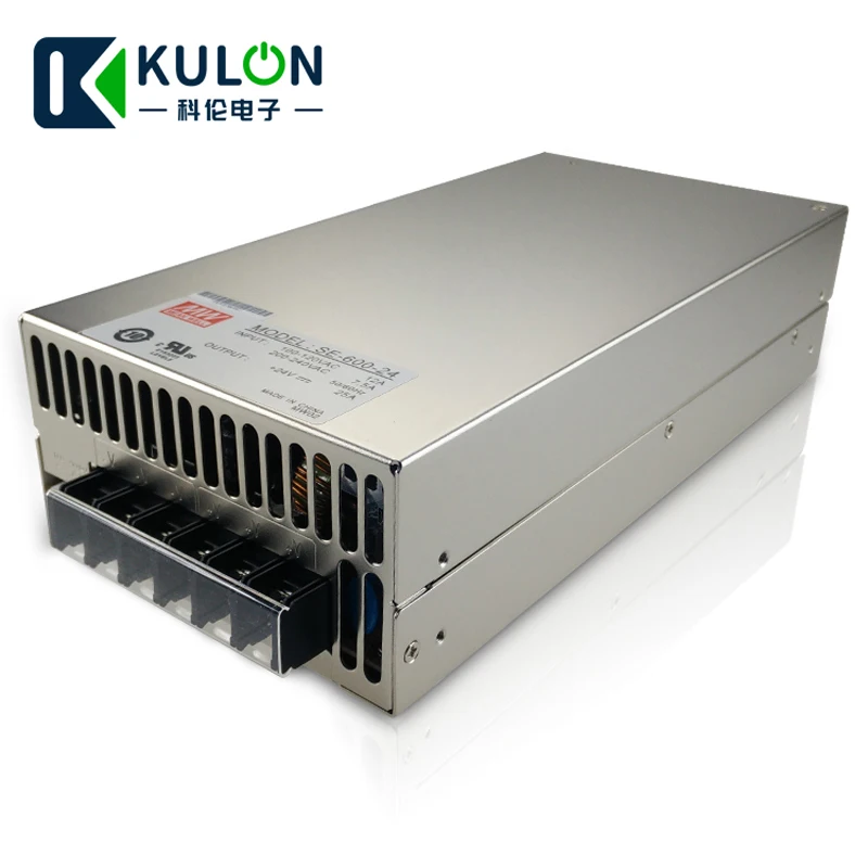 Оригинал Mean well SE-600 AC/DC 48 V 36 V 27 24 V 12 V 5 V бесперебойный источник питания драйвера Напряжение трансформатор для Светодиодные ленты PSU