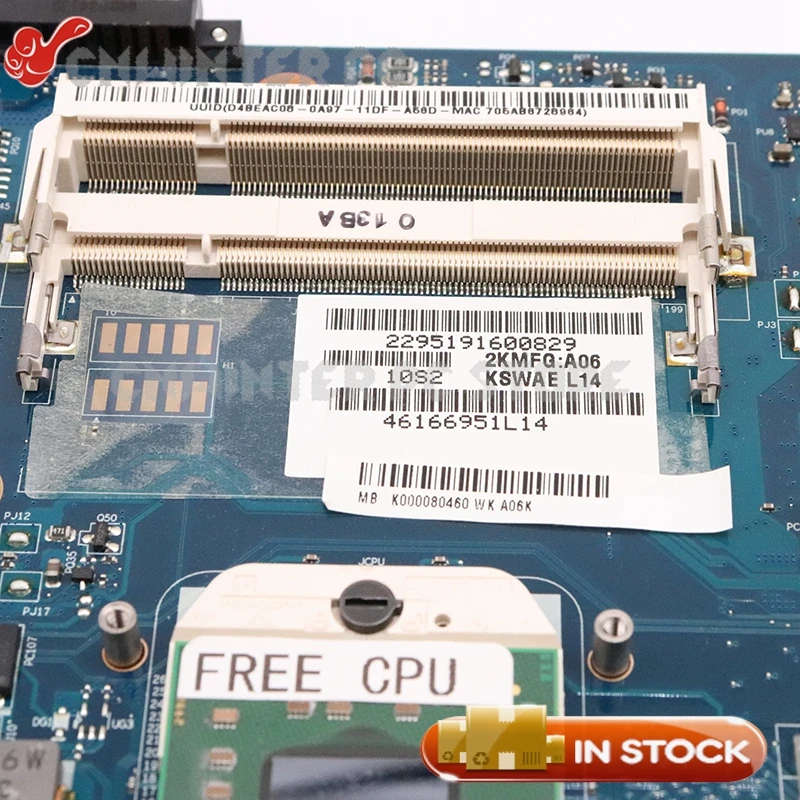 Promo  NOKOTION For toshiba Satellite L500D L505D laptop motherboard KSWAE LA-4971P K000080460 DDR2 216-06