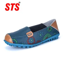 STS BRAND New Spring Women Genuine Leather Ballet Flats Casual Shoes Women Round Toe Slip On Flats Female Loafers Ballerina Shoe STS BRAND New Spring Women Genuine Leather Ballet Flats Casual Shoes Women Round Toe Slip On Flats Female Loafers Ballerina Shoe