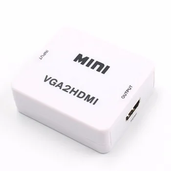 

(Q) advanced signal VGA 2 HDMI Mini VGA to HDMI Converter with 1080P Audio Adapter Connector for Notebook PC for HDTV Projector