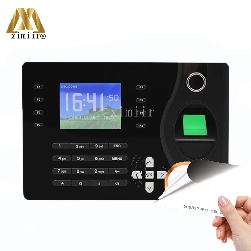 TCP/IP Ports Biometric Fingerprint 125KHz RFID Card Reader Time Attendance Clock Employee Recorder A-C081 цена TCP/IP Ports Biometric Fingerprint 125KHz RFID Card Reader Time Attendance Clock Employee Recorder A-C081 цены онлайн