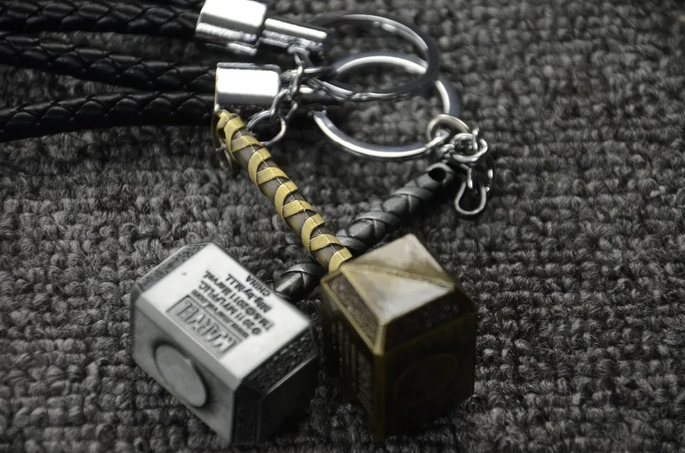 Горячая Marvel ТОР молотки Мстители Mjolnir рисунок автомобильный брелок для