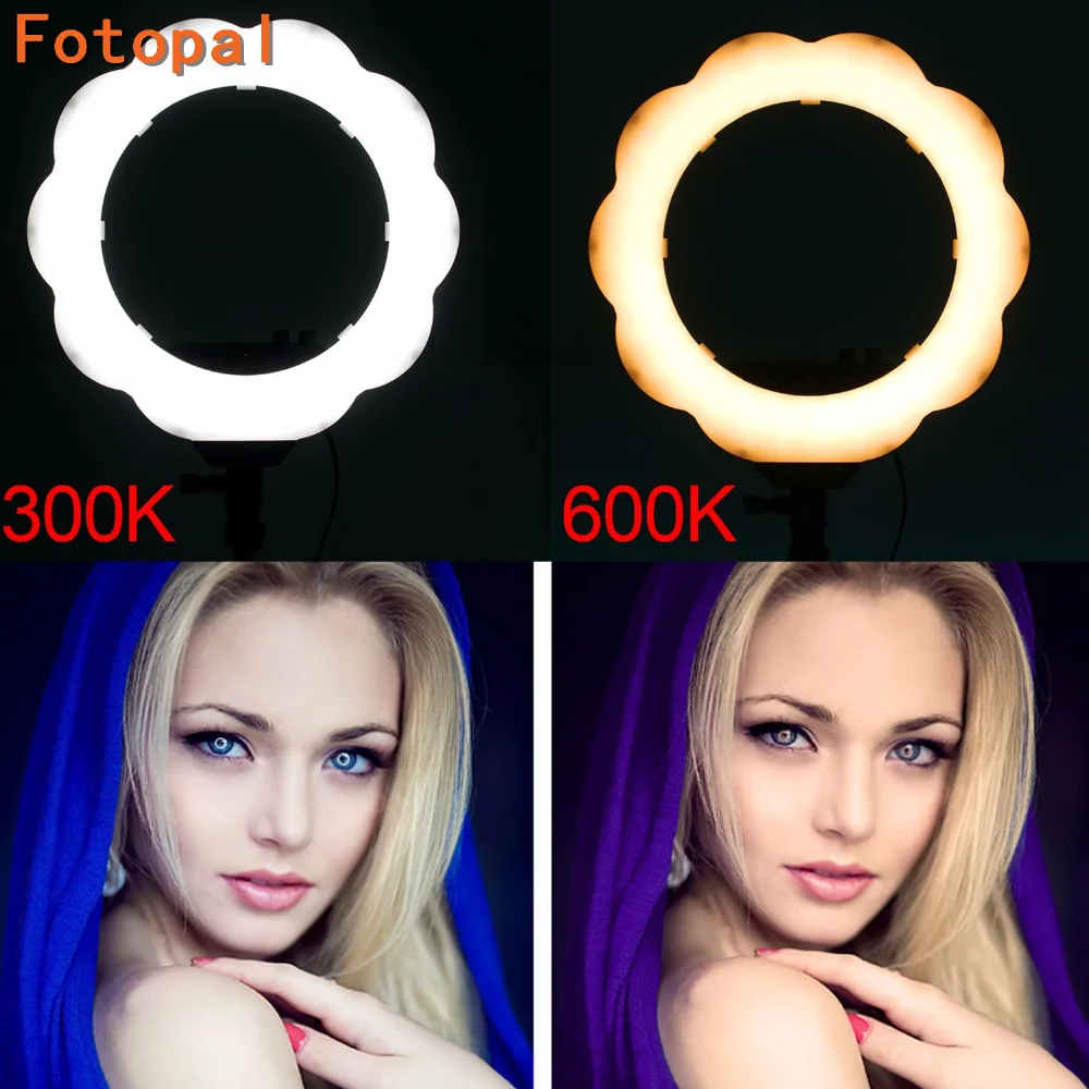 productimage-picture-eachshot-es384-bi-color-ring-led-video-light-fill-light-with-makeup-mirror-384pcs-smd-leds-2700-lumens-3000k-6000k-color-temperature-ra95-98582
