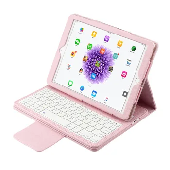 

Wireless Bluetooth Keyboard Leather Case For Apple iPad Pro 10.5 inch 2017 2-in-1 Removable keyboard Case Tablet Stand Cover