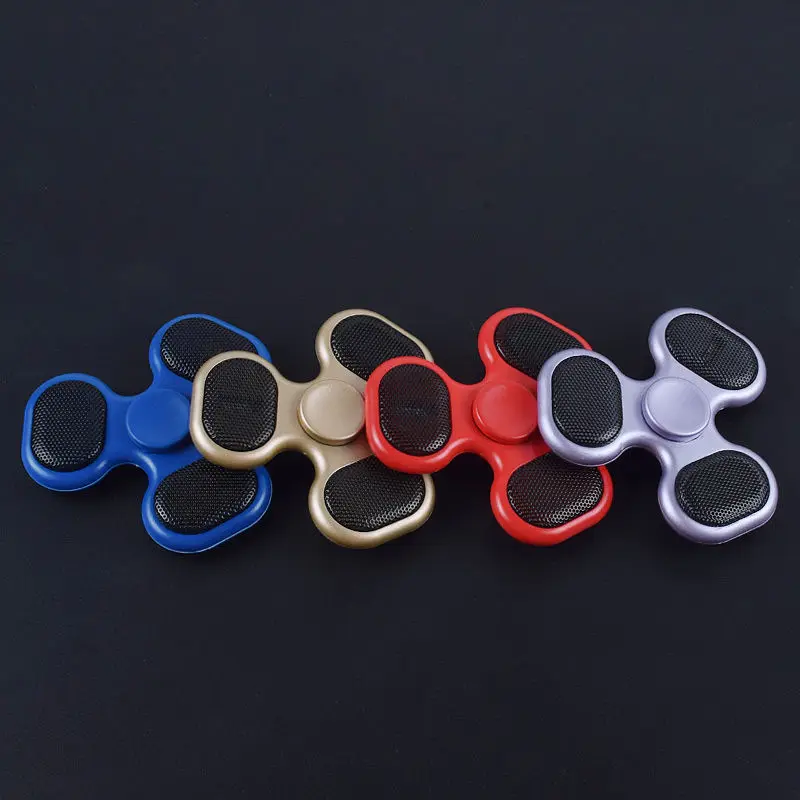New Tri Spinner Card Speaker Anti Stress Gyro Toys Hand Fidget EDC Hand Spinner Finger Spinner