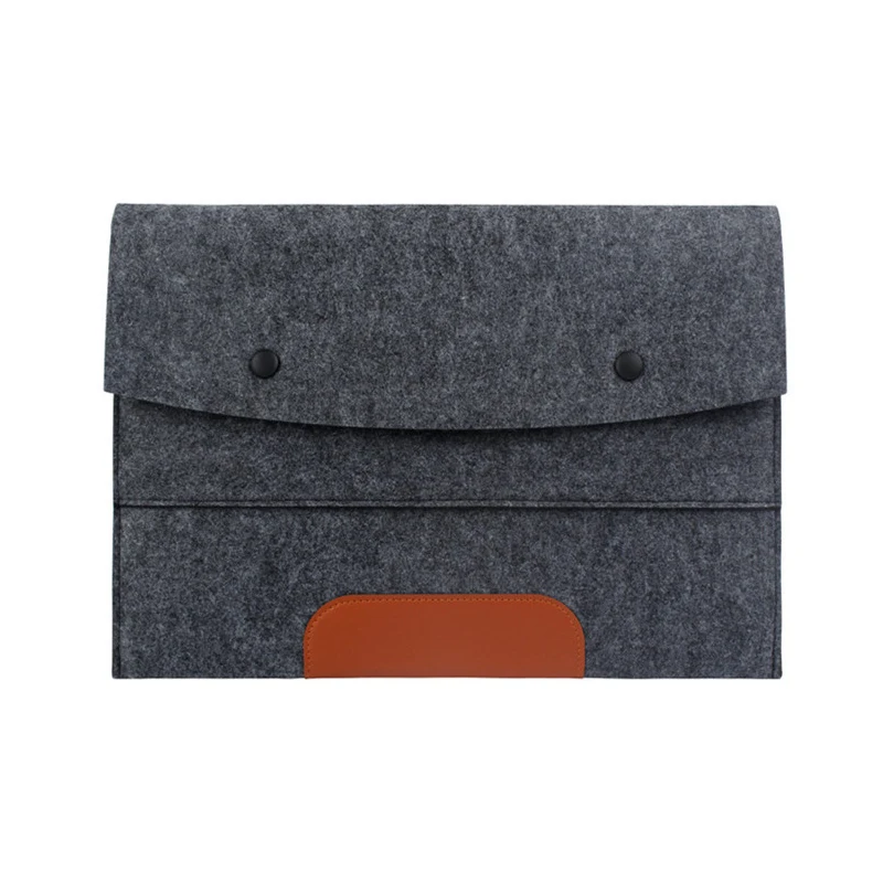 Super Light laptop Bag Soft Bussiness Wood Felt Sleeve Bag Case 14 Inch Cover Case For Macbook Acer Sony Dell