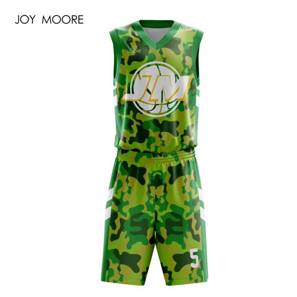 camouflage basketball jersey green