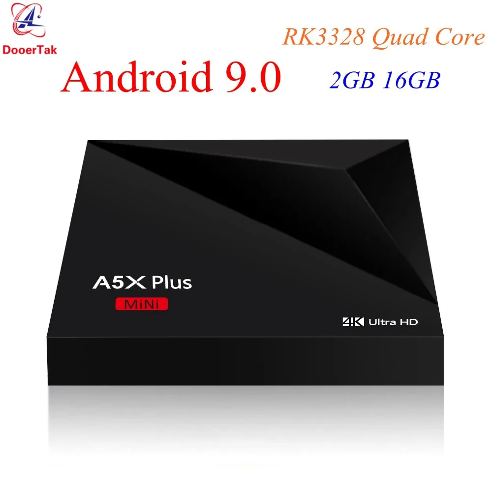 

A5X Plus mini Android 9.0 TV Box RK3328 Quad Core 2GB/16GB 2.4G WIFI USB 3.0 HD2.0a HDR10 4K VP9 H.265 Smart Media Player