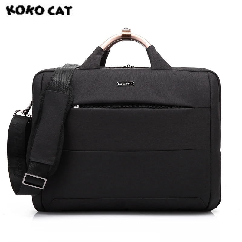 

In Stock 2017 KOKOCAT Oxford Fashion 15.6 inch Notebook Computer Laptop Handbag for Men Women Solid Black Briefcase Bags 6305