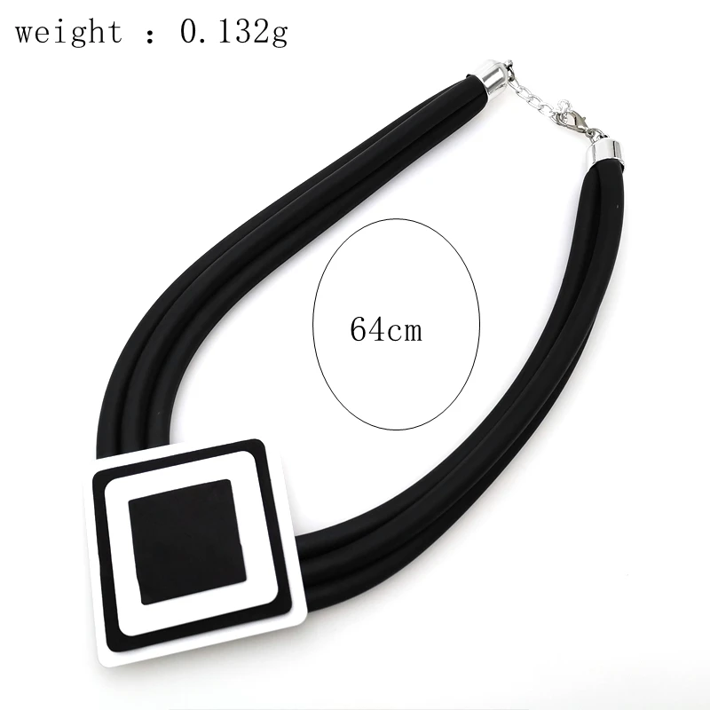 

NEW Fashion Square Pendants For Women's Necklace 3 Collar Chains Simple Necklaces Party Harajuku Gothic Style Jewelry 2019 Gifts