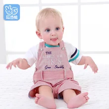 Dinstry/ летняя одежда для новорожденных; Штаны для маленьких мальчиков и девочек; комбинезоны для малышей