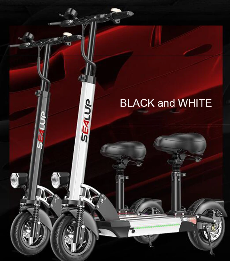 Складной электрический велосипед электрический самокат 48 В 500 Вт 28.6AH 10-дюймовый литиевая Батарея велосипед одно место алюминиевый сплав Ebike