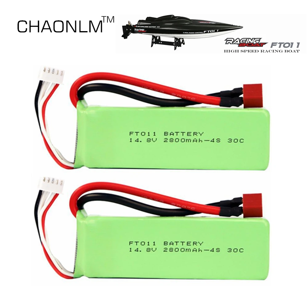 

2pcs 2800mah 14.8V BATTERY RC 4s Lipo Battery 14.8V 30C 803496-4s for FT010 FT011 RC boat RC Helicopter Airplanes Car Quadcopter