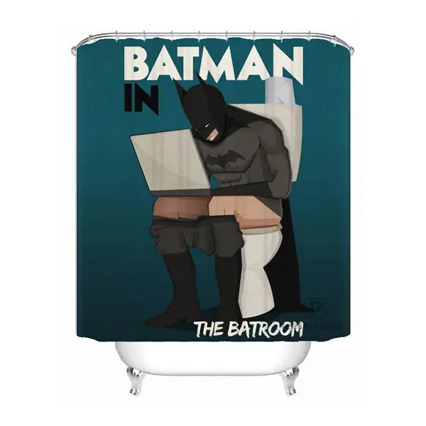 Пользовательские Бэтмен комиксы Джокер Харли Куинн Душ Ванна занавес для ванной комнаты Mildewproof водонепроницаемый полиэстер различных размеров#0421-21-78 - Цвет: Shower Curtain