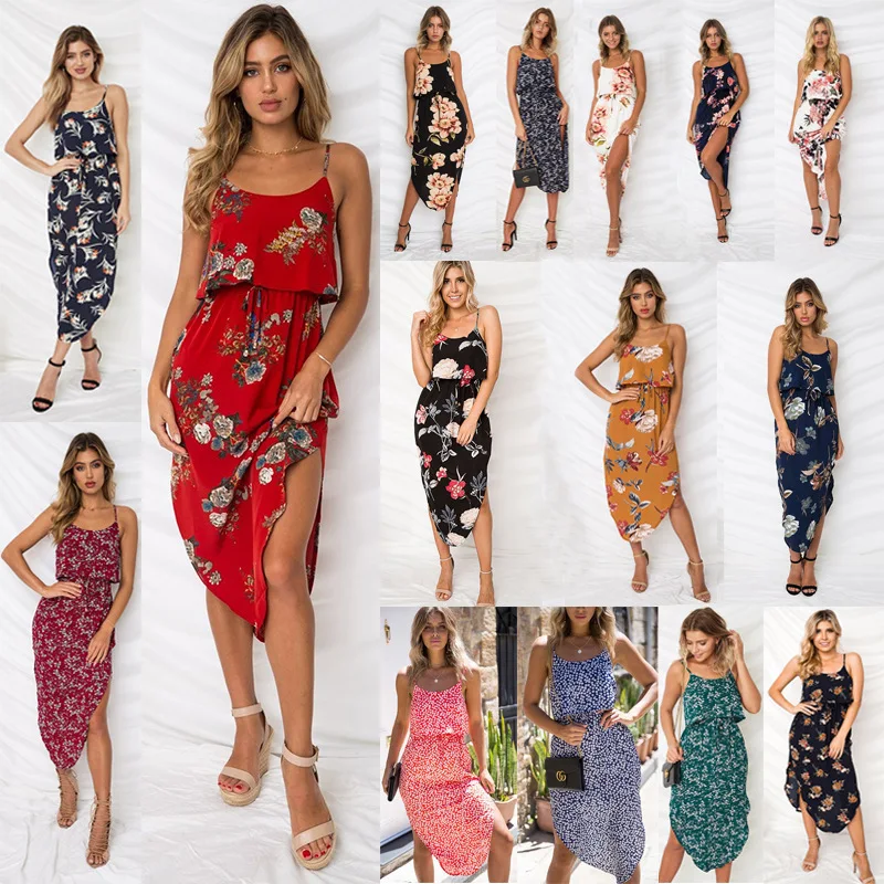 الصيف الساخن 2019 المرأة اللباس الأزياء المطبوعة الدانتيل يصل غير النظامية الشاطئ اللباس أكمام عارية الذراعين مثير اللباس النساء الملابس ... الصيف الساخن 2019 المرأة اللباس الأزياء المطبوعة الدانتيل يصل غير النظامية الشاطئ اللباس أكمام عارية الذراعين مثير اللباس النساء الملابس ...
