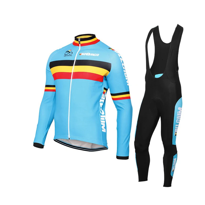 

Multi Classical Thin OR Winter Thermal Fleece Belgian Belgium Team Cycling Jersey Long Sleeves Set Pants Customized OROLLING