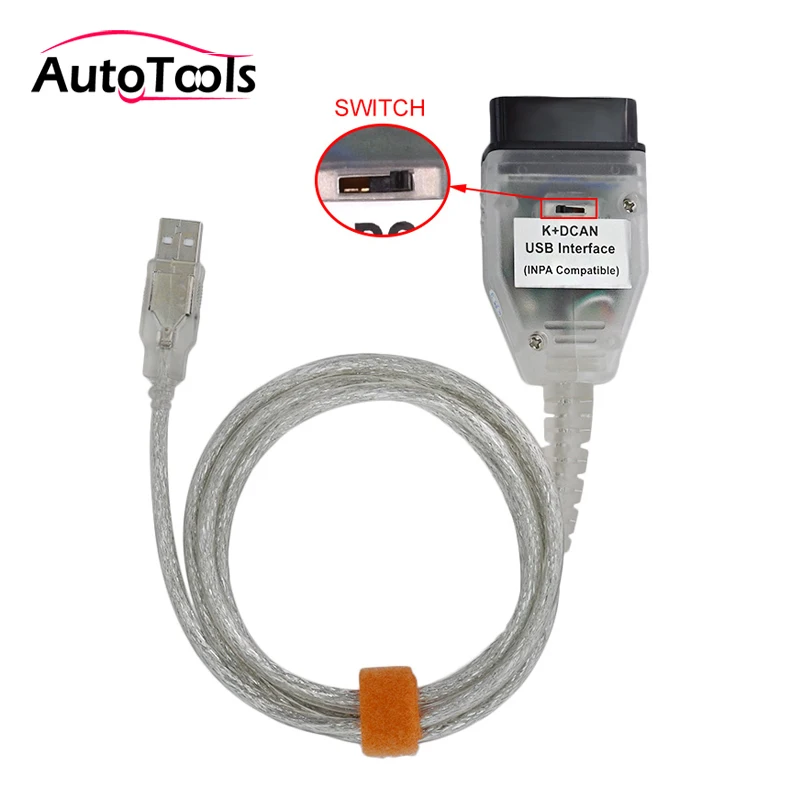10 шт./лот высокое качество переключатель управление K + DCAN USB интерфейс для BMW INPA/Ediabas OBD2 может сканировать инструмент диагностики