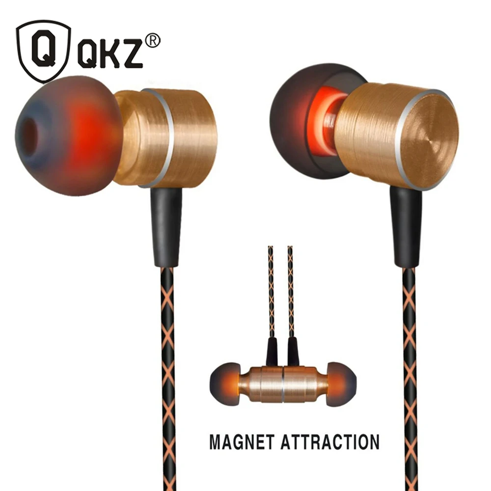 QKZ-X41M Special Edition Magnetic in-Ear Professional In-ear Headphone Clear Bass Metal Earphone fone de ouvido