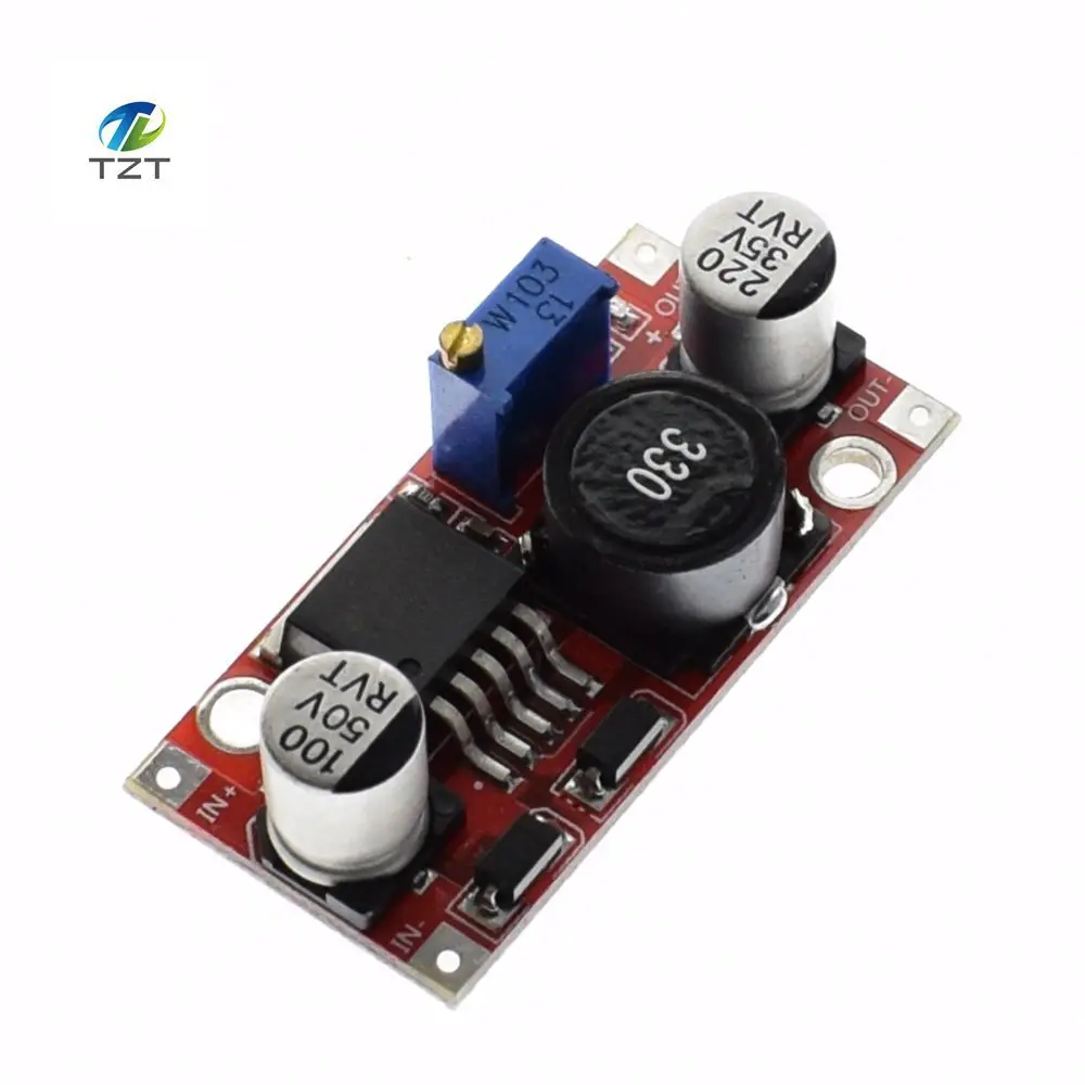 

LM2596S DC-DC 3.6-46V 3A adjustable step-down power Supply module With reverse connection protection 5V voltage regulator RED