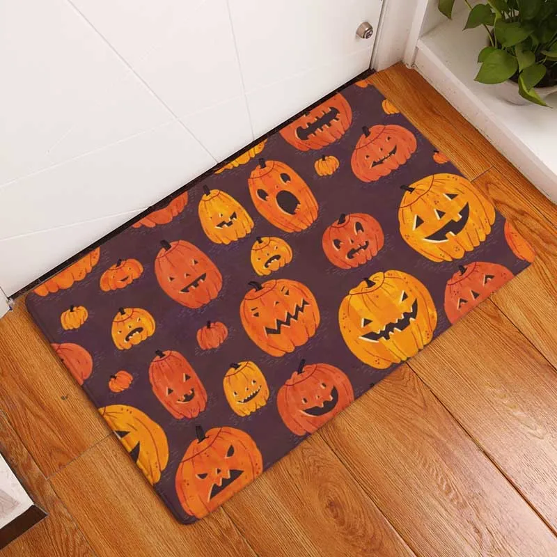 decorUhome Nordic Flannel Waterproof Door Mat Halloween Skull Cartoon Carpet Bedroom Rug Decorative Stair Mats Home Decor Crafts decorUhome Nordic Flannel Waterproof Door Mat Halloween Skull Cartoon Carpet Bedroom Rug Decorative Stair Mats Home Decor Crafts