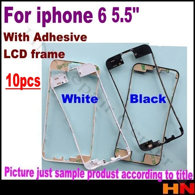10 шт белый/черный Передний Внешний ЖК стекло рамка для iPhone 6 4 7 ''для iPhone6 дюймов